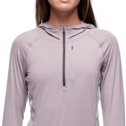 Black Diamond Alpenglow Pro Sweat à capuche Femme, gris -Elen Sport Boutique black diamond alpenglow pro hoody women wood violet 4