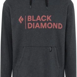 Black Diamond Stacked Logo Sweat à capuche Homme, gris