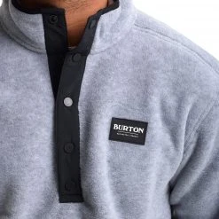 Burton Hearth Pull En Polaire Homme, bleu -Elen Sport Boutique burton hearth fleece pullover men gray heather 5