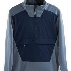 Burton Light Phase Hybrid Pull en polaire Homme, bleu