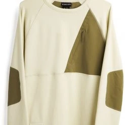 Burton Multipath Grid Col ras du cou Homme, blanc/olive