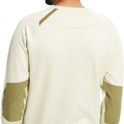 Burton Multipath Grid Col ras du cou Homme, blanc/olive -Elen Sport Boutique burton multipath grid crewneck men silver green 4