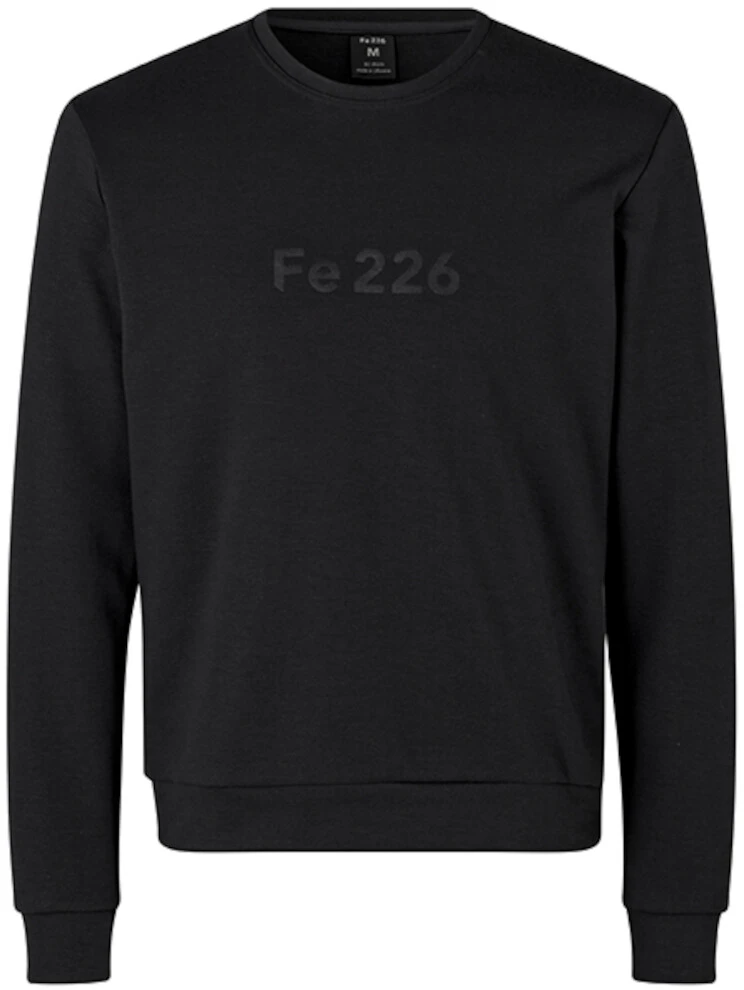 Fe226 Embossed Sweat à col ras du cou Homme, noir 1 Fe226 Embossed Sweat à col ras du cou Homme, noir