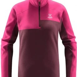 Haglöfs Buteo Veste 1/2 zip Femme, violet/rose