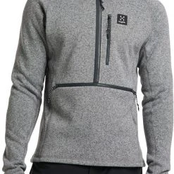Haglöfs Risberg Veste à fermeture éclair torse Homme, gris -Elen Sport Boutique hagloefs risberg halfzip jacket men concrete 3