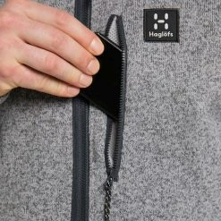Haglöfs Risberg Veste à fermeture éclair torse Homme, gris -Elen Sport Boutique hagloefs risberg halfzip jacket men concrete 6