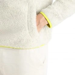 Icebreaker ICL RealFleece Sherpa Couche intermédiaire semi-fermée à manches longues Homme, gris -Elen Sport Boutique icebreaker icl realfleece sherpa ls half zip midlayer men ecru heather shine 5 1