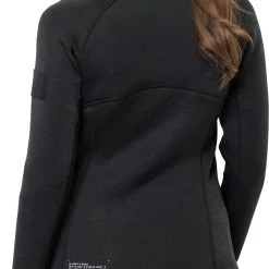 Jack Wolfskin Athletic Collar Couche intermédiaire Femme, gris -Elen Sport Boutique jack wolfskin athletic collar mid layer women black 3