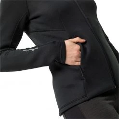 Jack Wolfskin Athletic Collar Couche intermédiaire Femme, gris -Elen Sport Boutique jack wolfskin athletic collar mid layer women black 4