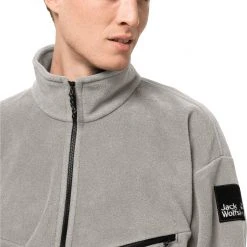 Jack Wolfskin Rebel Sweat en polaire Homme, gris -Elen Sport Boutique jack wolfskin rebel fleece sweater men ash grey 5 1