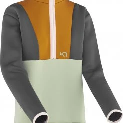 Kari Traa Sanne Haut à manches longues Femme, gris/orange