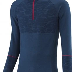 Löffler Hywa Transtex Couche intermédiaire Homme, Bleu pétrole