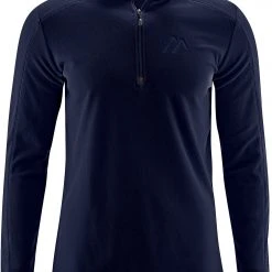 Maier Sports Dennis Couche intermédiaire en polaire Homme, bleu