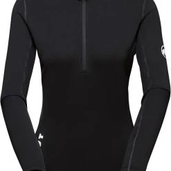 Mammut Aenergy Pull Couche intermédiaire à fermeture éclair 1/2 Femme, noir