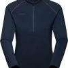 Mammut Snow Pull à fermeture éclair torse Femme, bleu