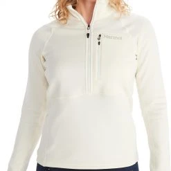Marmot Olden Polartec 1/2 Zip Femme, beige -Elen Sport Boutique marmot olden polartec 1 2 zip women papyrus 5