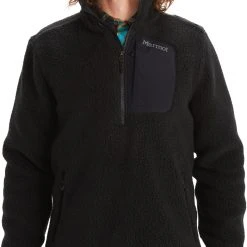 Marmot Wiley Fleece Haut à fermeture éclair torse Homme, noir