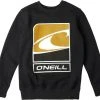 O'Neill Flag Wave Sweat Col Ras-Du-Cou Garçon, gris