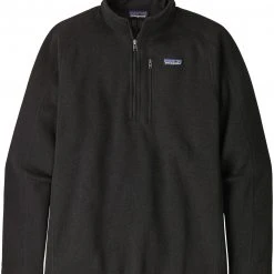 Patagonia Better Sweater Zip 1/4 Homme, noir