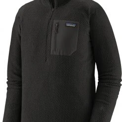 Patagonia R1 Air Veste à col zippé Homme, Bleu pétrole