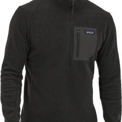 Patagonia R1 Air Veste à col zippé Homme, noir -Elen Sport Boutique patagonia r1 air zip neck jacket men black 4 1