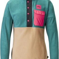 Picture Arcca 1/4 Zip Fleece Women, turquoise/beige