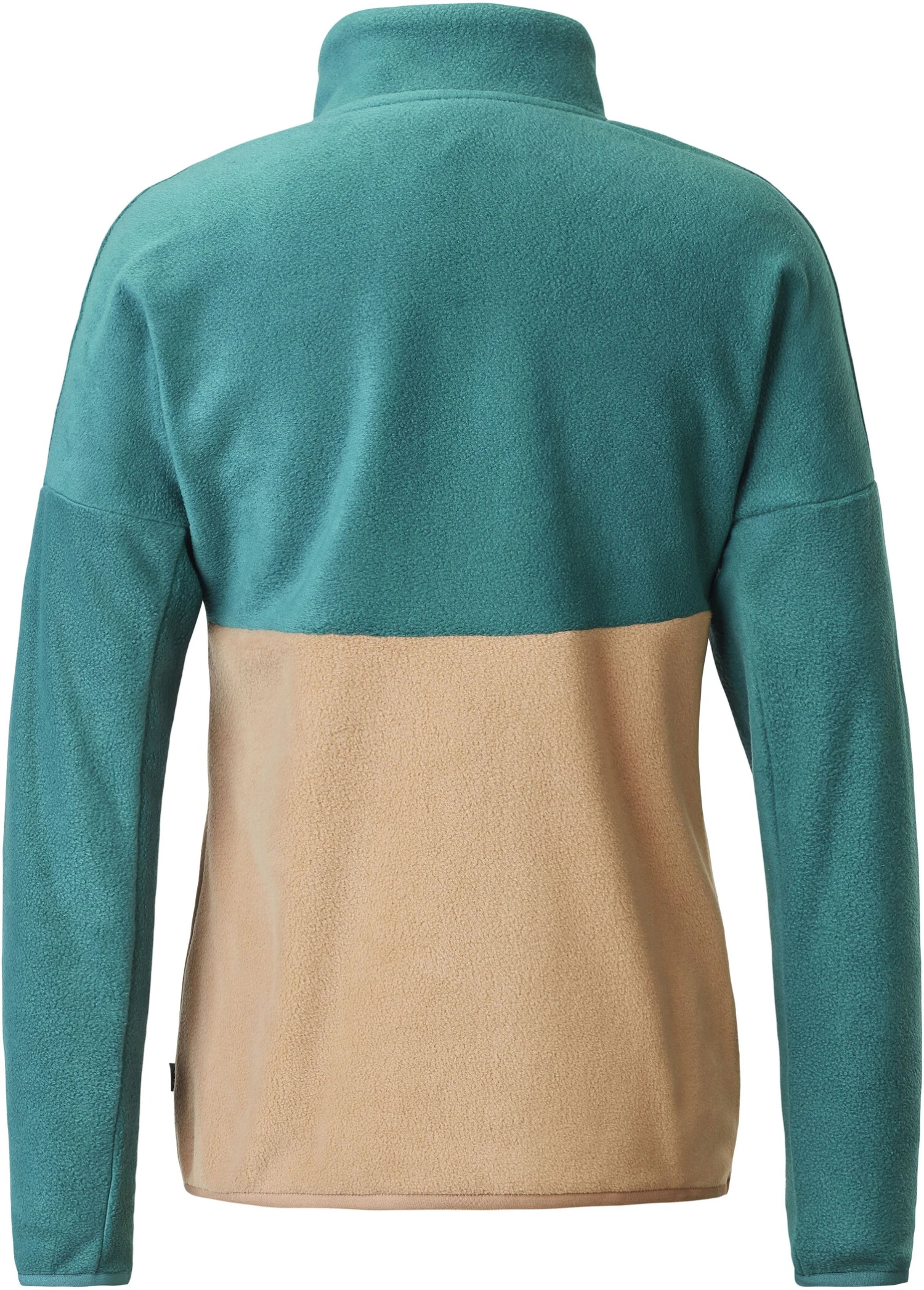 Picture Arcca 1/4 Zip Fleece Women, turquoise/beige 2 Picture Arcca 1/4 Zip Fleece Women, turquoise/beige – Image 2