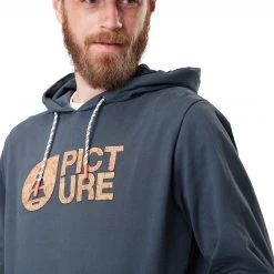 Picture Basement Cork Sweat à capuche Homme, bleu -Elen Sport Boutique picture basement cork hoodie men india ink 5