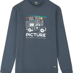 Picture Custom Van Haut Col Ras-Du-Cou Homme, bleu