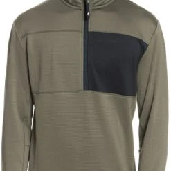 Quiksilver Steep Point Pull polaire fermeture éclair torse Homme, olive