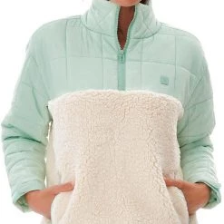 Rip Curl Anti Series Anoeta Fleece Women, vert/beige