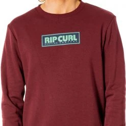Rip Curl Surf Revival Box Sweat à capuche Col Ras-Du-Cou Homme, bleu