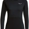 SALEWA Puez Melange Dry Veste à capuche Femme, noir