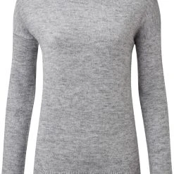 Sherpa Dali Mock Neck Sweater Women, gris