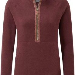 Sherpa Rolpa Pull Polaire Zip Torse 1/2 Femme, bleu