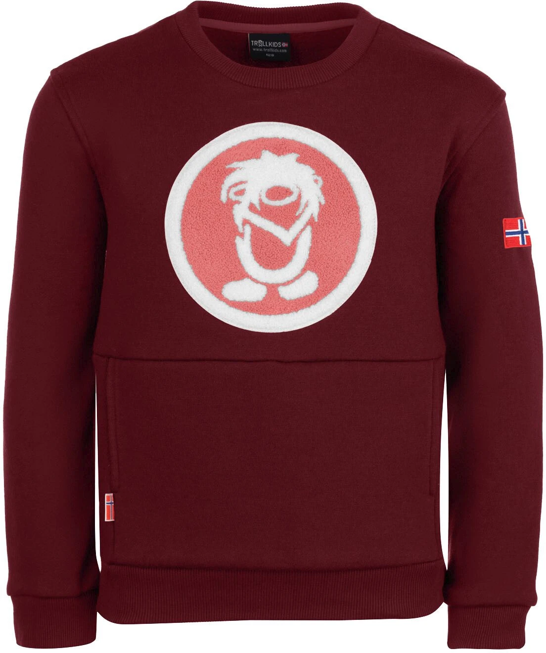 TROLLKIDS Trolltunga Sweat-shirt Enfant, rouge 1 TROLLKIDS Trolltunga Sweat-shirt Enfant, rouge