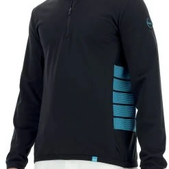 UYN Natyon Ribs Couche intermédiaire fermeture éclair torse Homme, noir